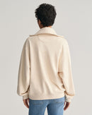 Arch Half Zip Sweater - Oat Melange
