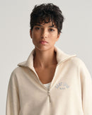 Arch Half Zip Sweater - Oat Melange