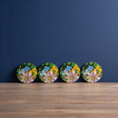 Floral Pack of 4 Round Coasters