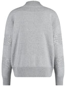 Flowers Delight Jumper - Silver Grey Melange