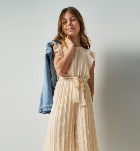 Ido Short Sleeve Jumpsuit - Cream