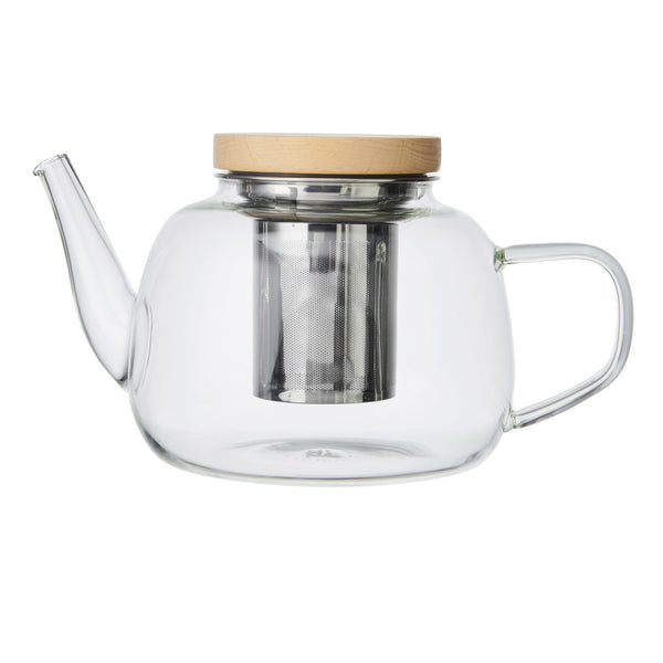 Rialto Infuser Teapot With Filter And Wooden Lid - 4 Cup