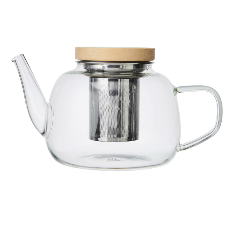 Rialto Infuser Teapot With Filter And Wooden Lid - 4 Cup