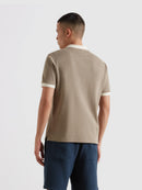 Clement Textured Polo Shirt - Stone Grey