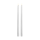 2 Pack Led Taper Candle 32cm - Nordic White