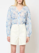 Daisy Abilene Sleeve Blouse - Blue