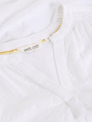 Amelia Embroidery Top - Brillant White