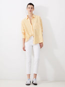 Stretch Ankle Jean - White