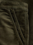 Twister Cord Trouser - Khaki Green