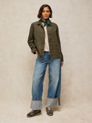Carrie Cord Jacket - Khaki Green