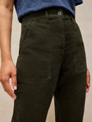 Twister Cord Trouser - Khaki Green