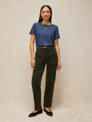 Twister Cord Trouser - Khaki Green
