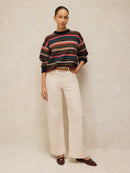 Florence Stripe Jumper - Navy Multi