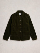 Carrie Cord Jacket - Khaki Green