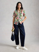 Annie Jersey Shirt - Ivory Print