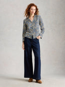 Annie Jersey Shirt - Blue Print