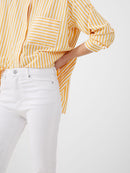 Stretch Ankle Jean - White