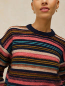 Florence Stripe Jumper - Navy Multi