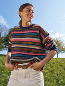 Florence Stripe Jumper - Navy Multi