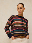 Florence Stripe Jumper - Navy Multi