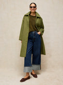 Kelsey Wool Blend Coat - Mid Green