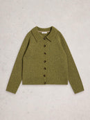 Shepard Collar Cardigan - Mid Chartreuse