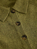 Shepard Collar Cardigan - Mid Chartreuse