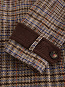 Emmeline Check Coat - Tan Multi