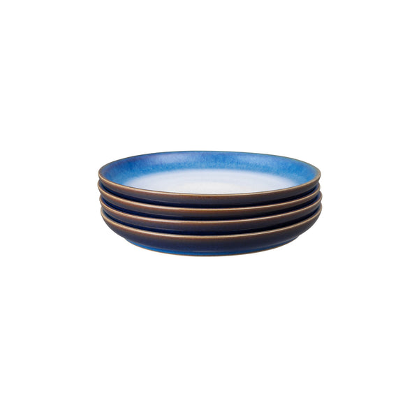 Blue Haze 4 Piece Small Coupe Plate Set