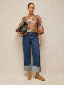 Matilda Top - Green Multi