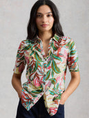 Annie Jersey Shirt - Ivory Print