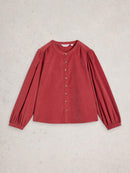Lana Baby Cord Top - Dusty Pink