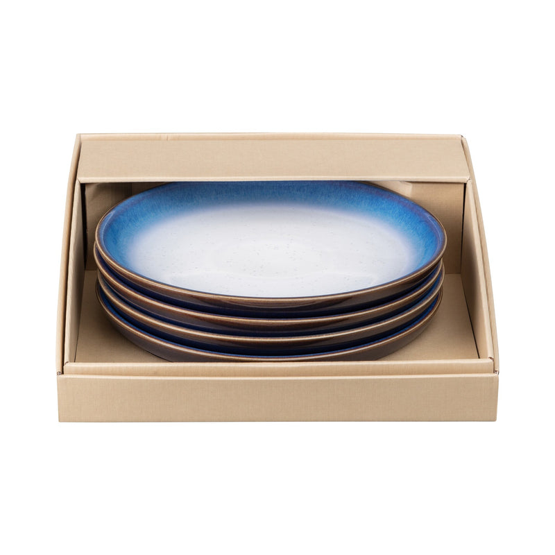 Blue Haze 4 Piece Medium Coupe Plate Set