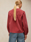 Lana Baby Cord Top - Dusty Pink