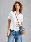 Annie Double Cloth Shirt - Brillant White