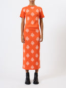 Imelda Ditsy Floral T-Shirt - Paradise Orange & Porcelain