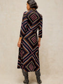 Rua Jersey Dress - Navy Multi