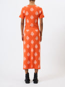 Imelda Ditsy Floral T-Shirt - Paradise Orange & Porcelain