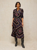 Rua Jersey Dress - Navy Multi