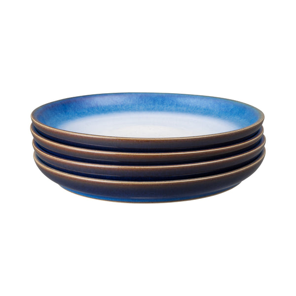 Blue Haze 4 Piece Medium Coupe Plate Set