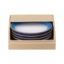 Blue Haze 4 Piece Small Coupe Plate Set