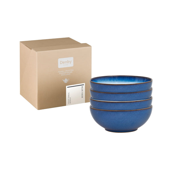 Blue Haze 4 Piece Cereal Bowl Set