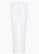 Stretch Ankle Jean - White
