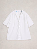 Annie Double Cloth Shirt - Brillant White