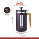 Pisa 8 Cup Cafetiere - Purple