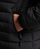 Fuji Hood Mid Len Puffer Jacket - Black