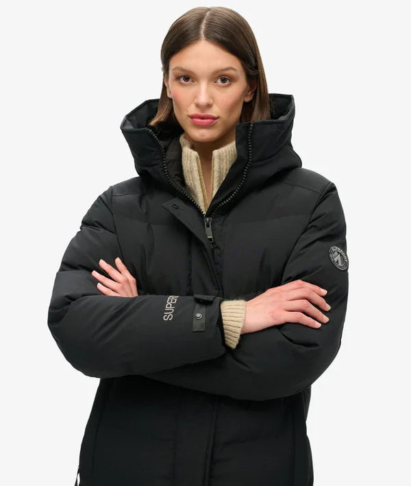 City Chevron Padded Ll Jacket - Black