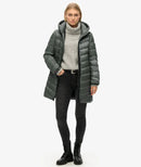 Hooded Fuji Mid Padded Jacket - Stormy Weather Blue