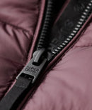 Hooded Fuji Mid Padded Jacket - Smoky Aubergine Purple