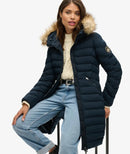 Fuji Faux Fur Hood Jacket - Eclipse Navy